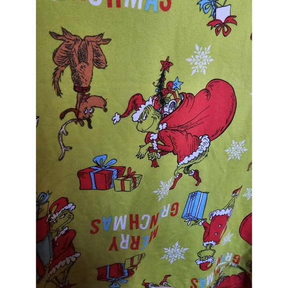 Dr. Seuss The Grinch Womens Plus 2X Soft Christmas 2 Piece Pajama Set Green Red - Picture 10 of 10